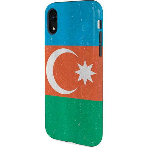 Azerbaijan Flag Distressed iPhone XR Pro Case